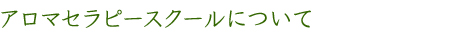 アロマセラピースクールについて